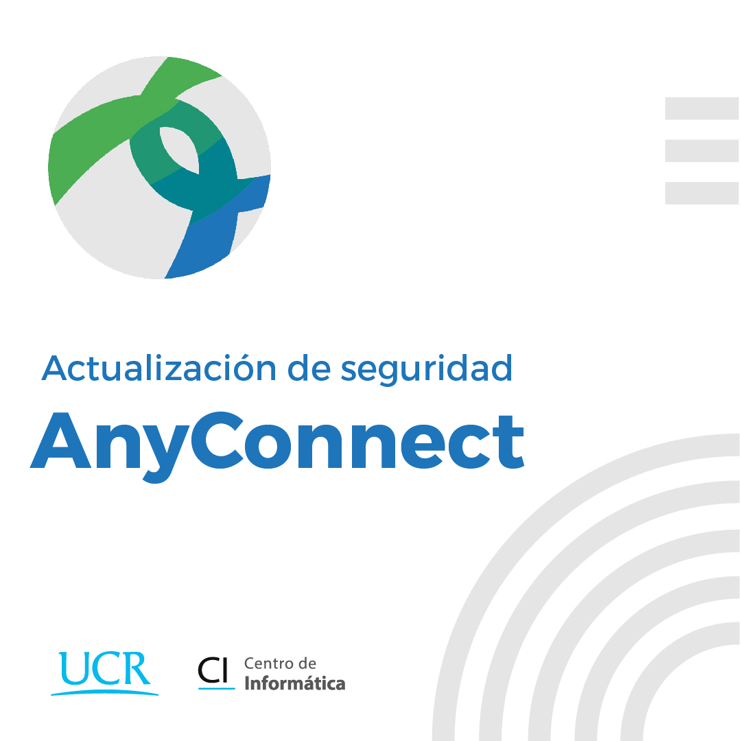 Actualización de software de VPN Cisco AnyConnect Centro de informática